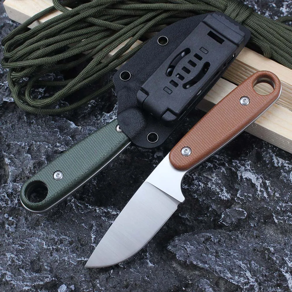 Tactical combat Fixed Blade Knife 14c28n steel  Small Staright Knives Camping Hunting Outdoor Knife Kitchen Survival Tools