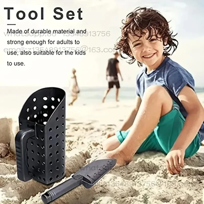 2‑Pcs Beach Treasure Hunting Tool Set Sand Scoop and Digging Shovel for Metal Detector