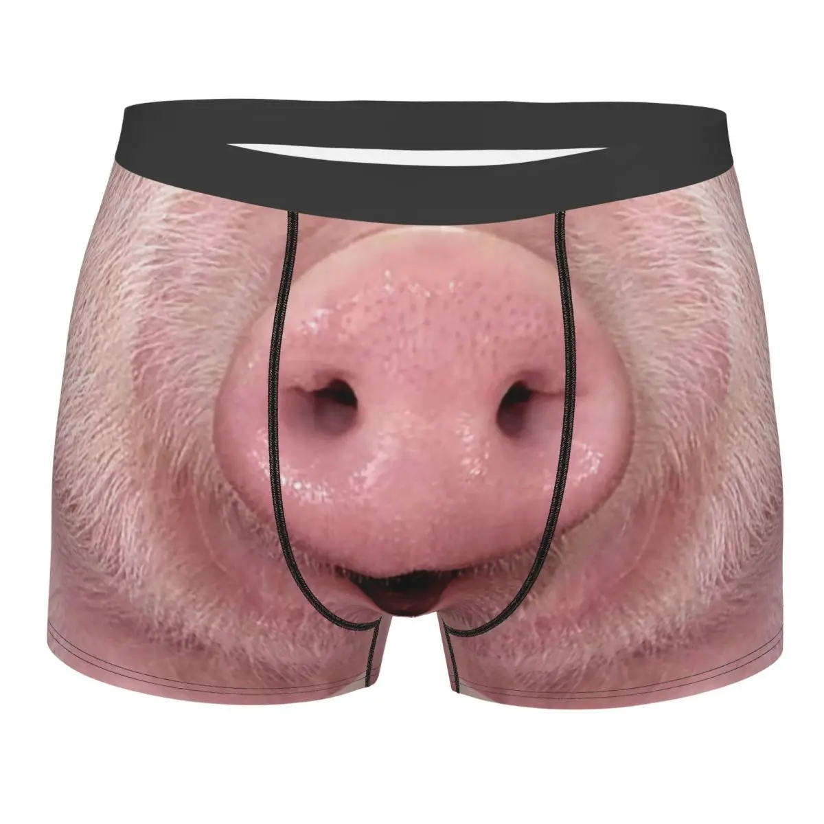 Custom Humor Pig Nose Boxers Shorts Men Piggy Briefs Underwear Funny Underpants