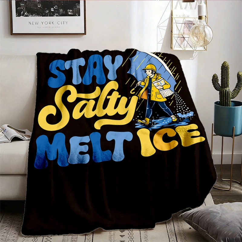 Abolish ICE Social Justice Flannel Blanket, No Human Is Illegal Flannel Throw, Immigration Raid News