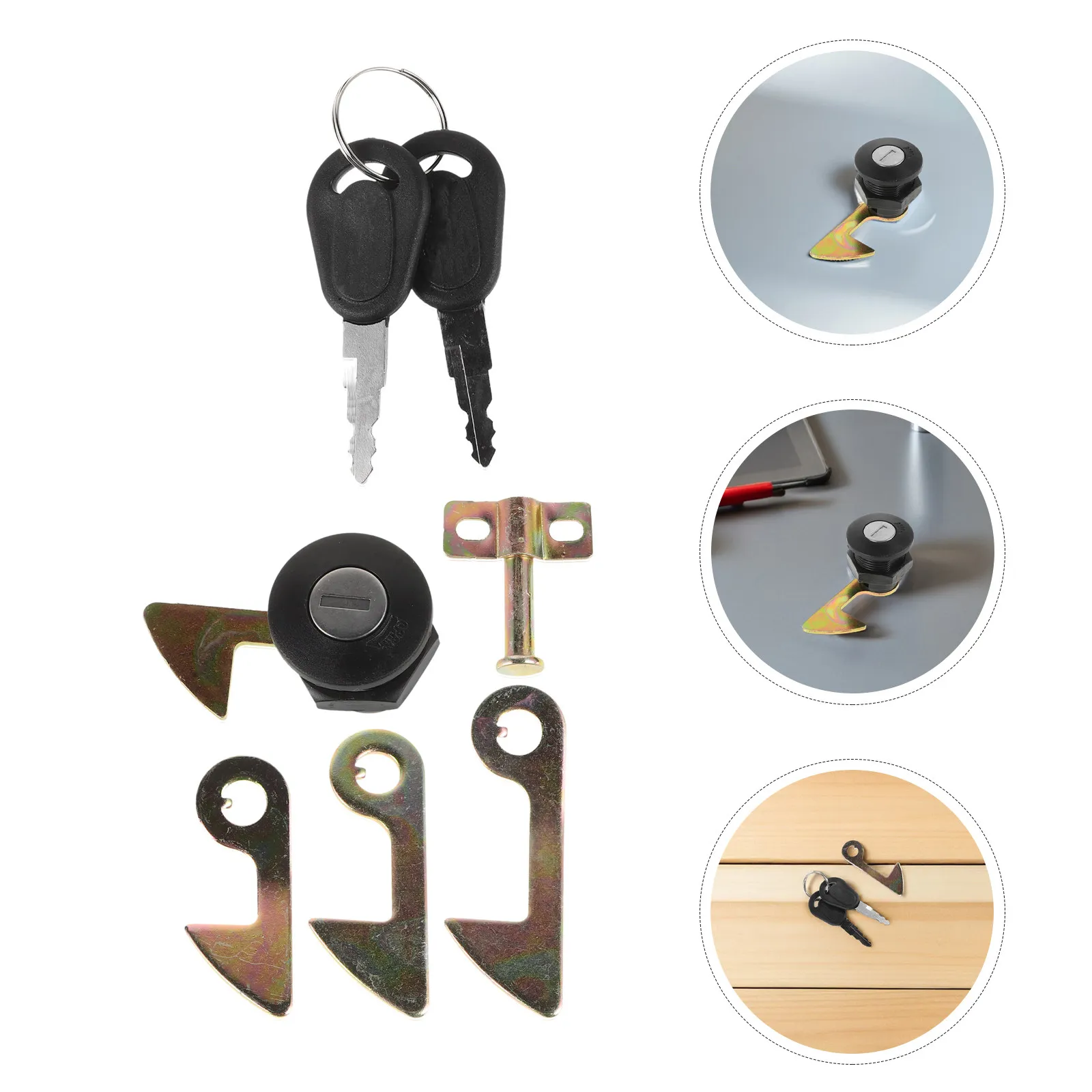 2Set Moped Trunk Lock Electric Scooter Accessory For Motorcycle Rear Trunk Heavy Duty Zinc Alloy Tail Storage Safety