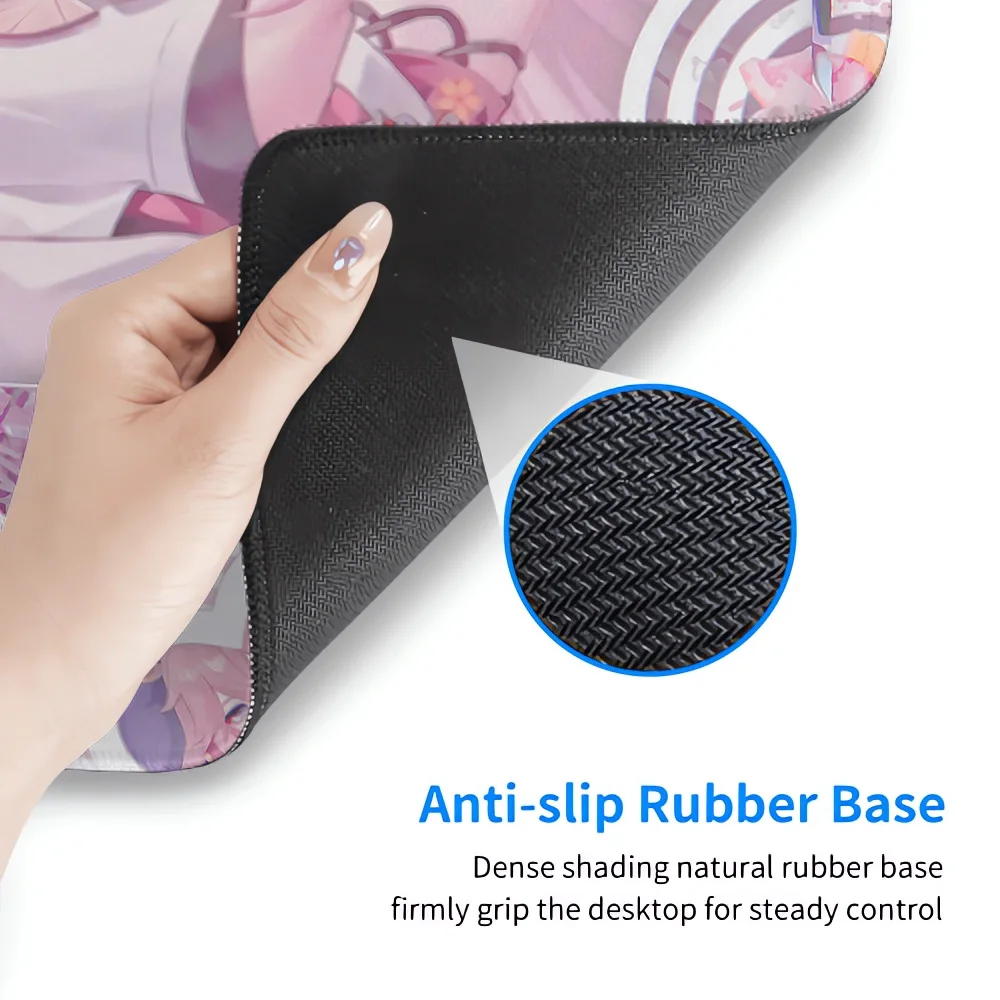 New HD Printing Yae Miko Genshin Impact Mousepad Anti-Slip PC Gaming Mouse Pad XXL Gamer Keyboard Pad Kawaii Anime Girl Desk Mat