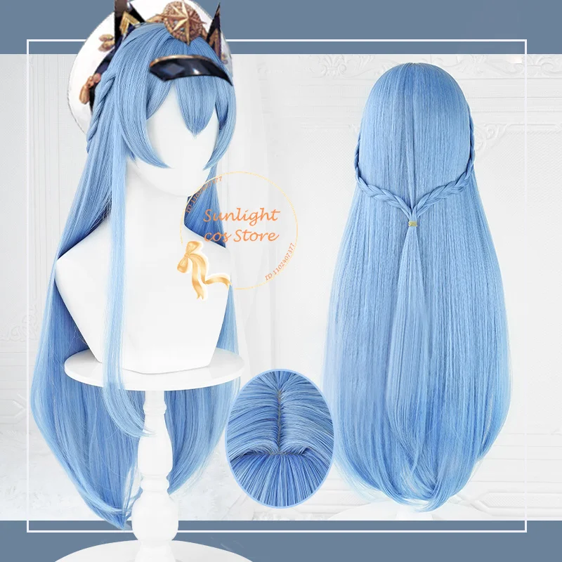 

Cosplay Helen Cosplay Anime Wig 85cm Straight Blue Wig Heat Resistant Synthetic Hair Party Wigs