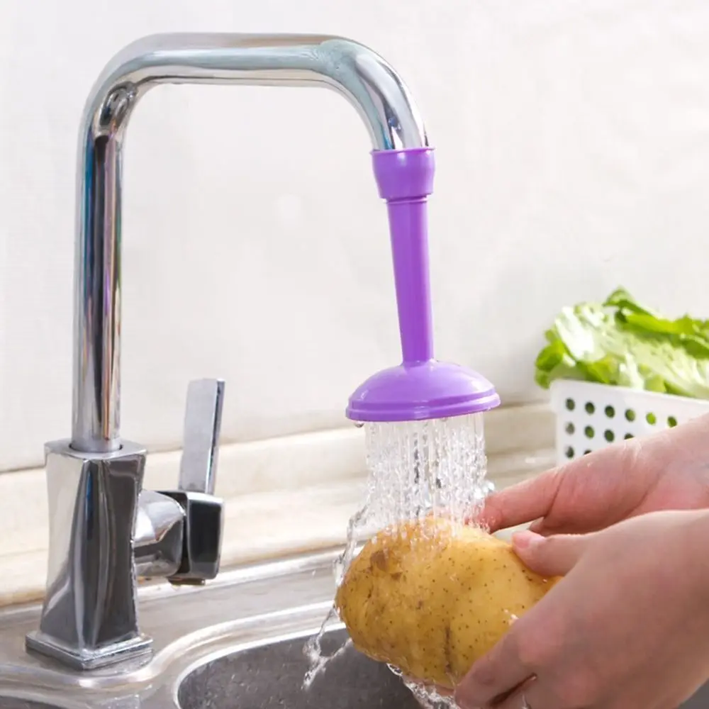 Silicone Faucet Sprayers High Pressure Adjustable Faucet Extender 360 Rotation Splash-Proof Tap Filter Nozzle Kitchen