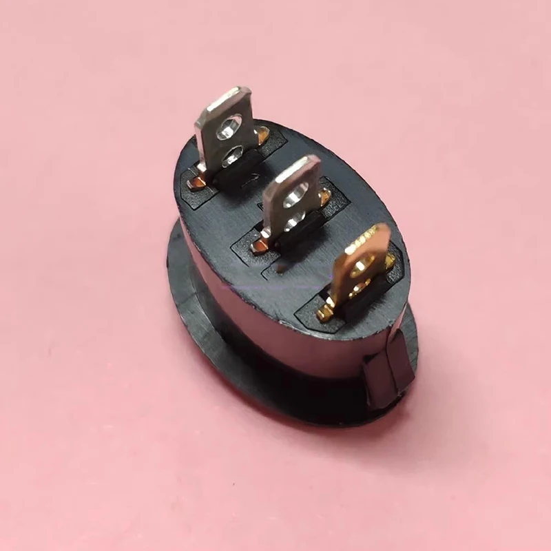 1~5PCS/LOT Boat-shaped power switch RL3-6 oval three-pin red light 6A copper pin T125/55