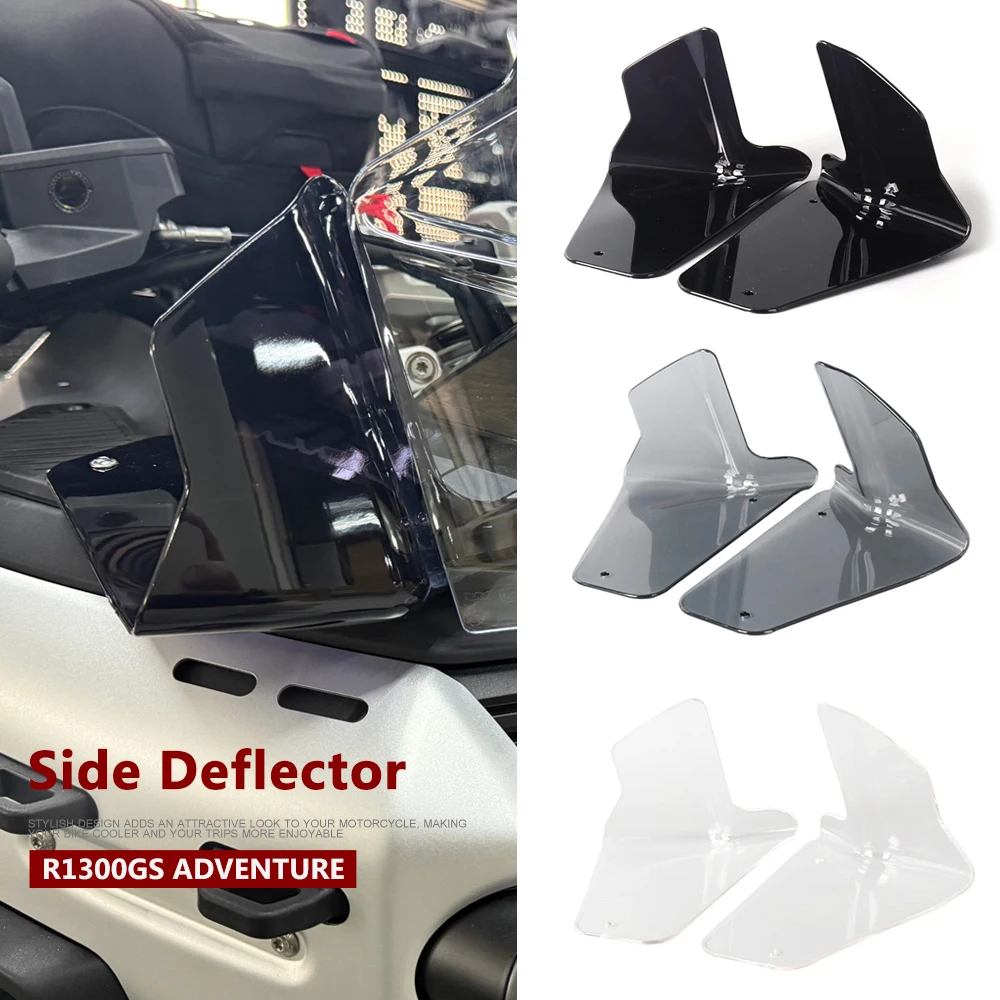 

Side Deflector Windshield Wind Deflector For BMW R1300GS Adventure R1300 GSA 2025 Handshield Front Windshield Windscreen Guard