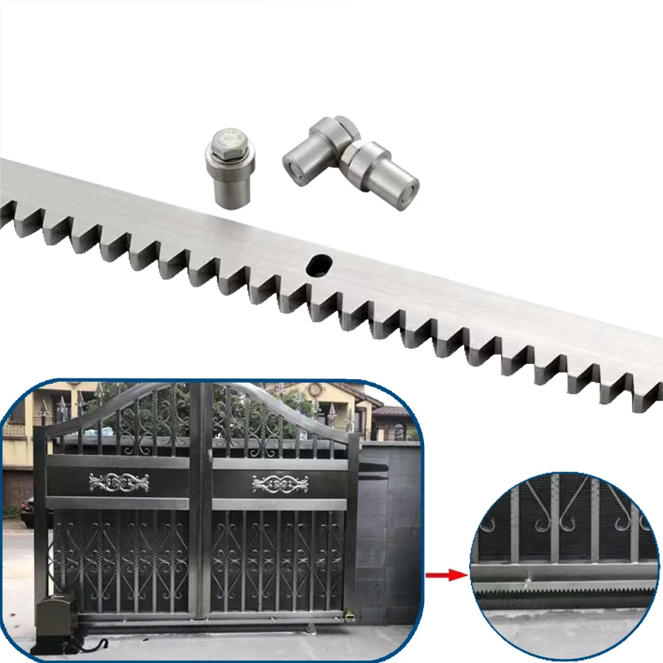 FORESEE Sliding Gate Motor Operation Universal Rust Proof Galvanized Steel Gear Rail Rack 1 Meter Per PCS