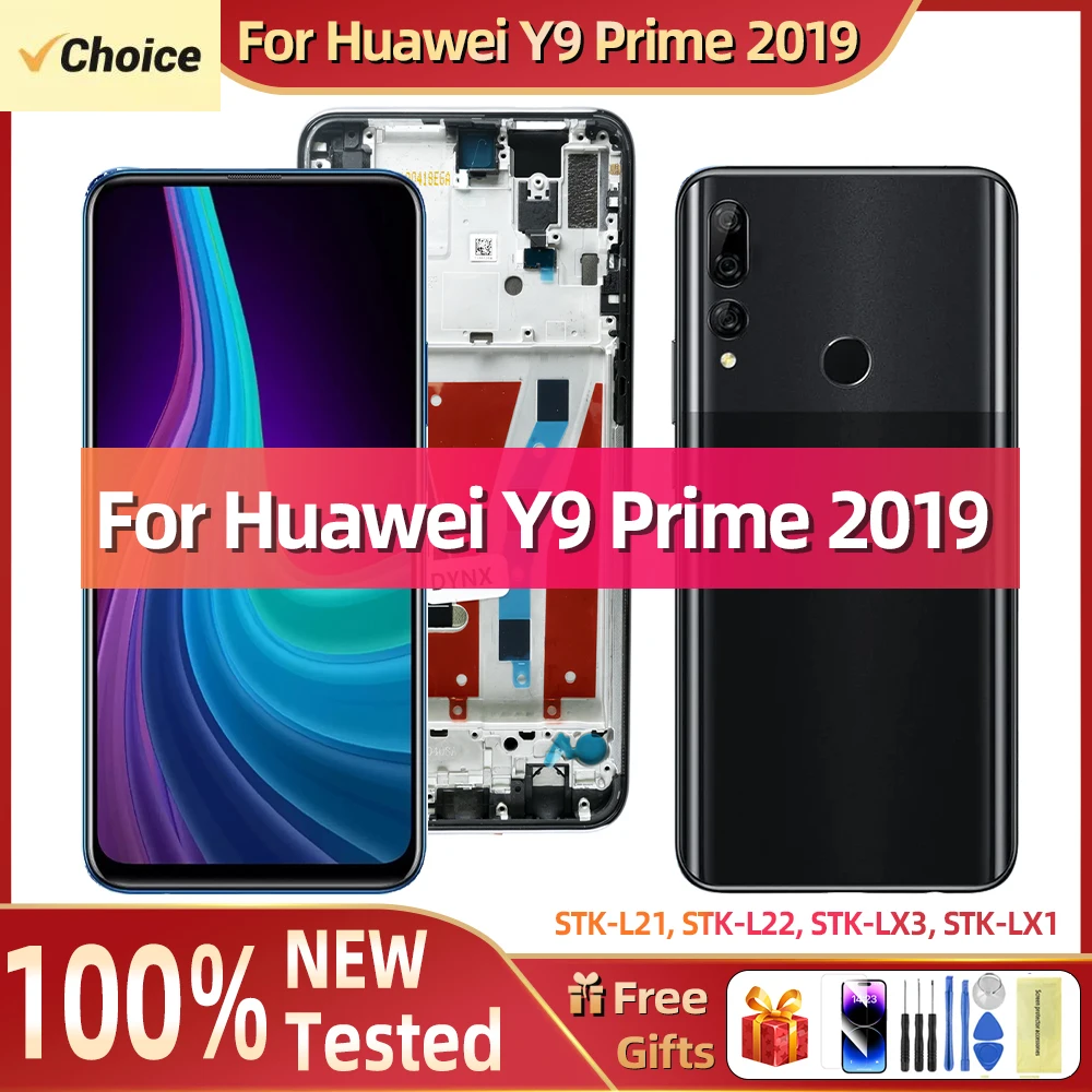 Nuovo schermo per Huawei Y9 Prime 2019 Display Touch Assembly Display LCD per sostituzione LCD STK-L21 STK-L22 STK-LX3