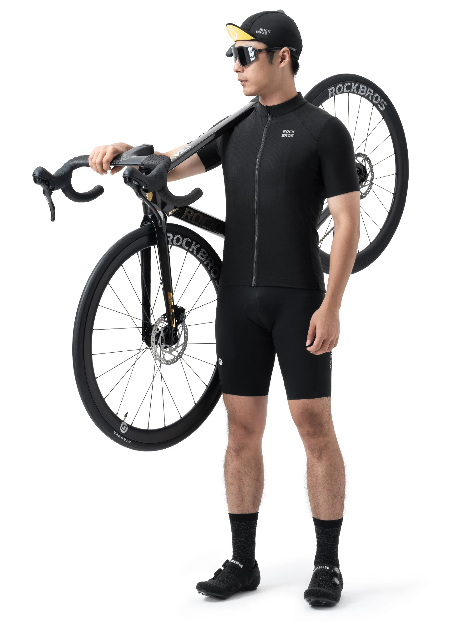 ROCKBROS Radtrikot Herren Sommer Atmungsaktiv Schnelltrocknend Fahrradshirt Leichtes Feuchtigkeitsableitendes MTB Rennrad T-Shirt – Detail 13