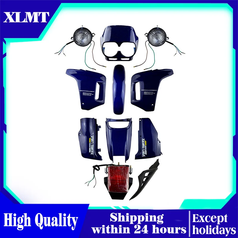 

MotorBike Blue / Black ABS Plastic Fairing Cowl Bodywork Kit Set for HONDA NX250 AX-1 NX 250 58*38*38 Accessories Head Light