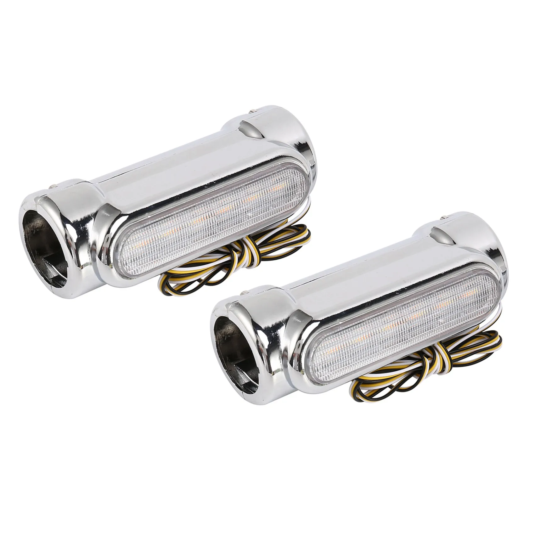 Compatible Motorcycle Led Highway Bar Switchback Driving Light/Turn Signal Light For Harley(Silver) view 3