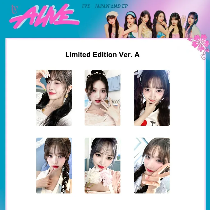 Kpop IVE New Album ALIVE Special Card LOMO Card Photocard Yujin Gaeul Wonyoung LIZ Rei Leeseo Postcard Gift Fans Collection Gift