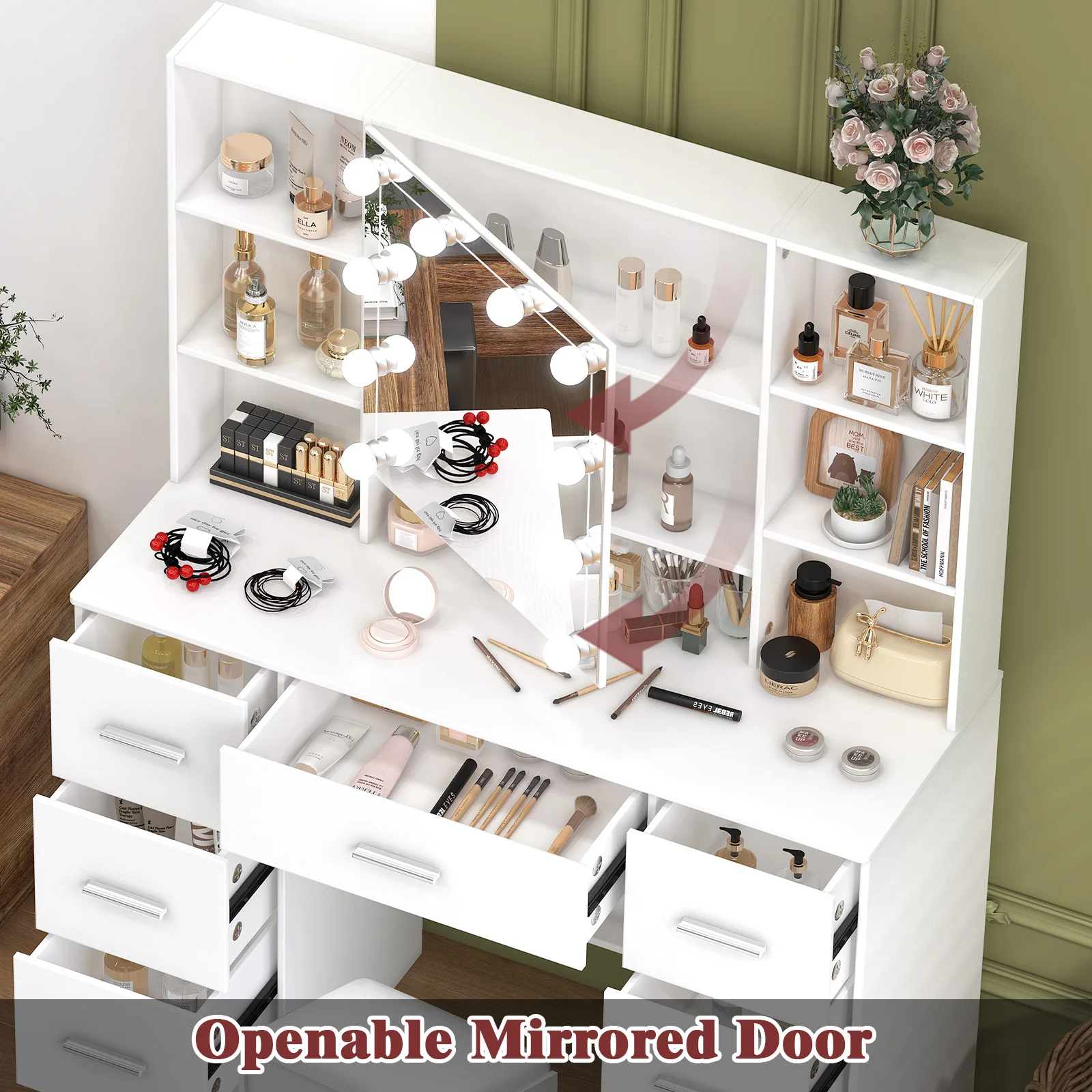 Vanity bureauset met LED-verli - Office Furniture Now recensie en prijs