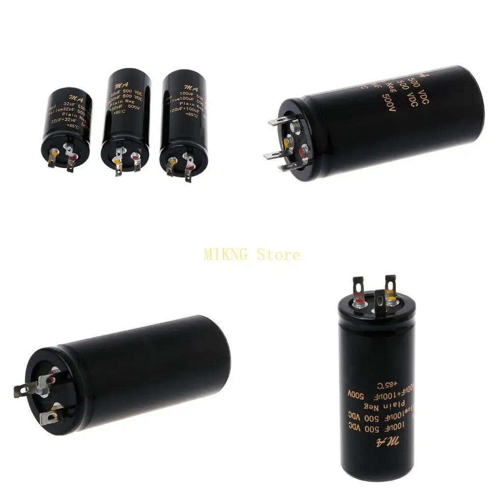 100+100uf,50+50uf,32+32uf,500V Electrolytic Double Amplifier Capacitors Best Sale,Enhanced Tube Amplifier Performance
