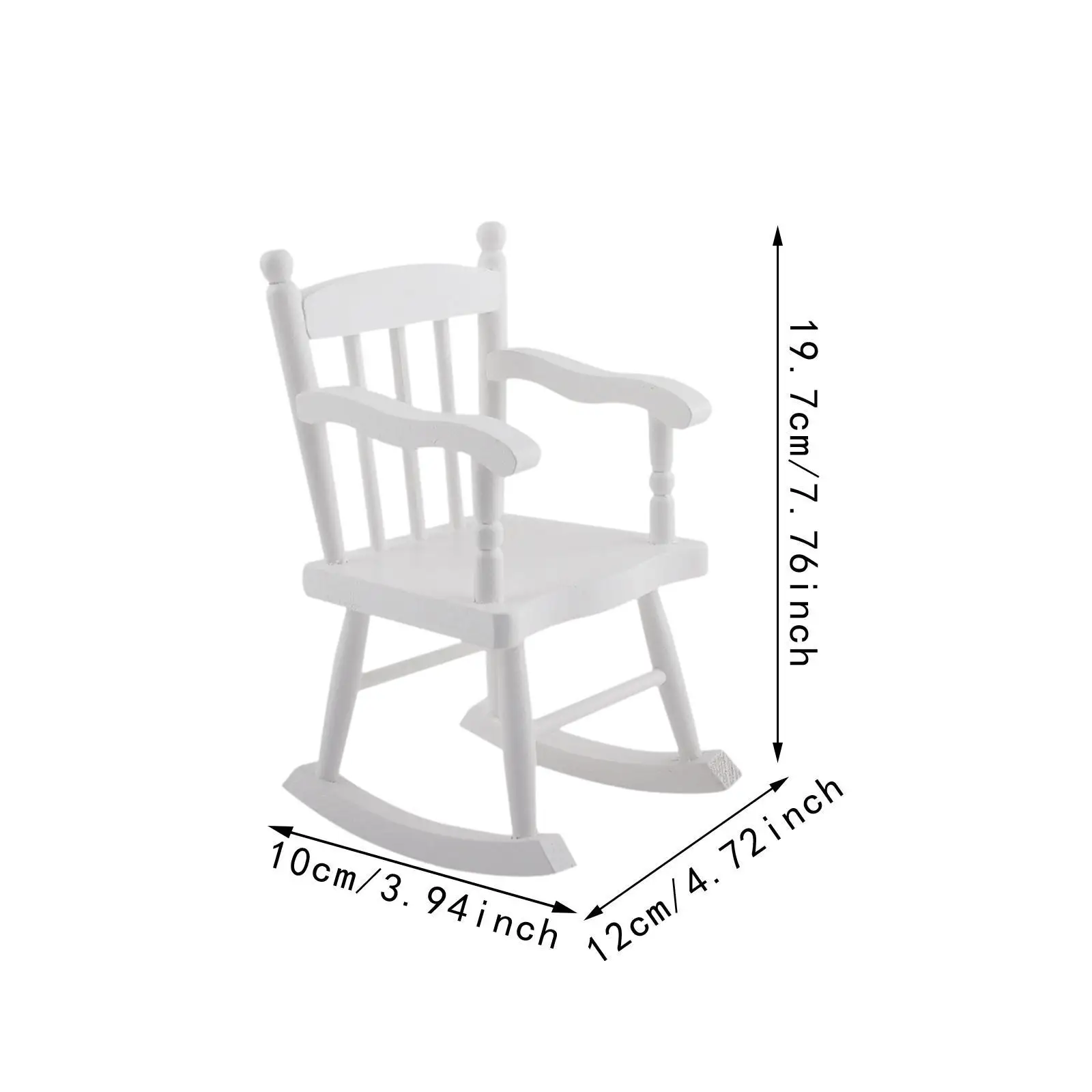 Mecedora para casa de muñecas a escala 1:6, juego de simulación, muebles para casa de muñecas para Micro