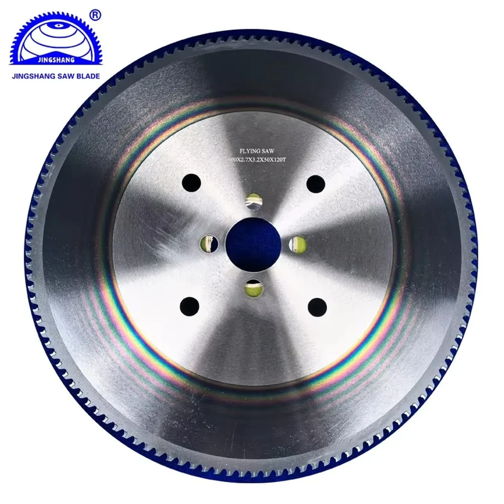 White 400mm 140 Teeth TCT Ring Circular Saw Blade for Stainless Steel & Metal Cutting Flying Saw Machine