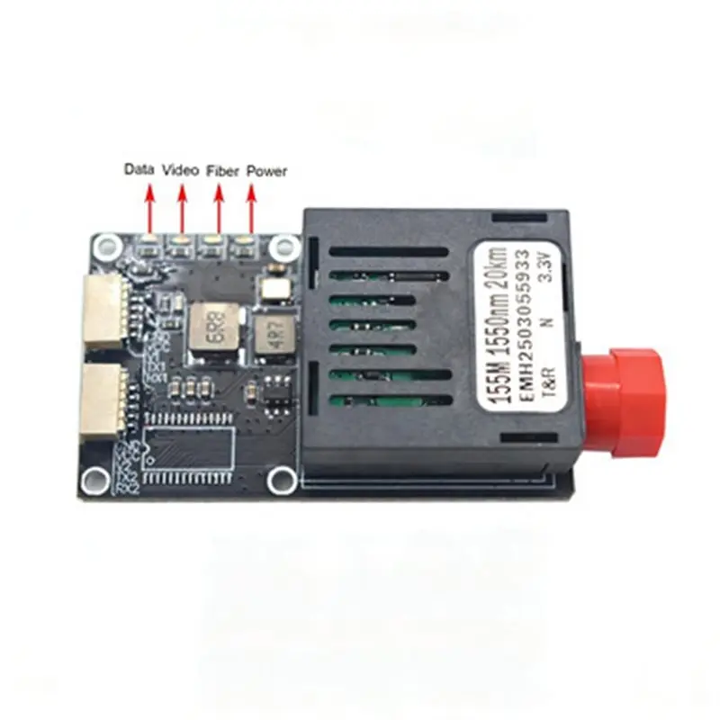 Y23A-TTL Over Fiber Converter 2 Analog Video 2 Optical Transceiver 20KM FC Fiber Optic Connector UART TTL SBUS For Drone