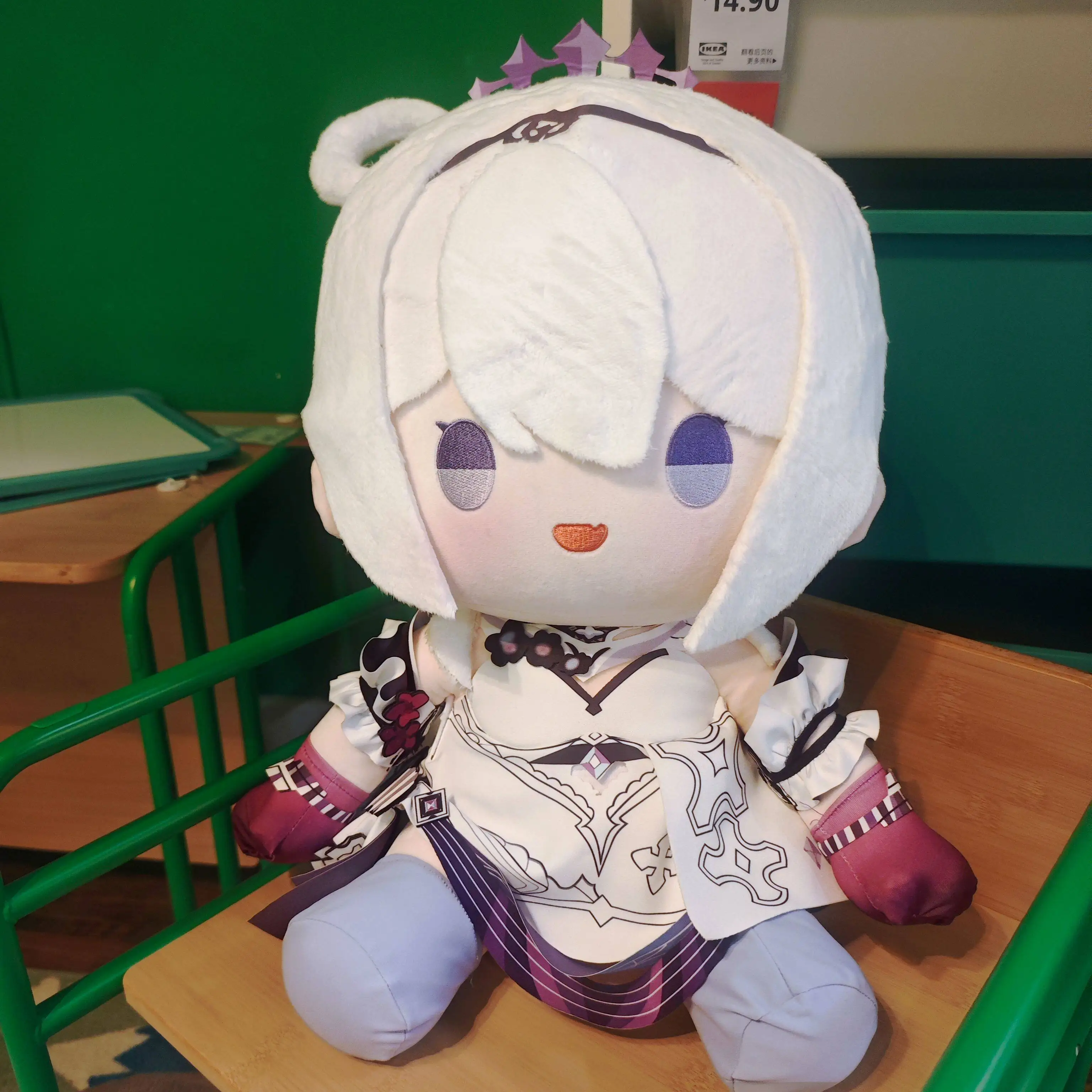 

Подушка-фигурка Кайны Касланы в сидячей позе, 40 см, Honkai Impact 3, мягкая кукла, реквизит для косплея, подарок на день рождения