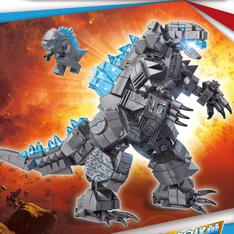 

Конструктор «Динозавр-монстр» (Меха) из кирпичиков, модель для сборки, игрушка, украшение для дома, подарок на Рождество и День рождения для детей