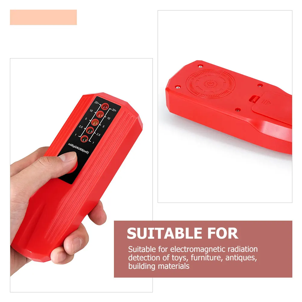 Misuratore di radiazioni elettromagnetiche Indicatori a 5 LED Emf per articoli domestici Lettore di radiazioni Emf