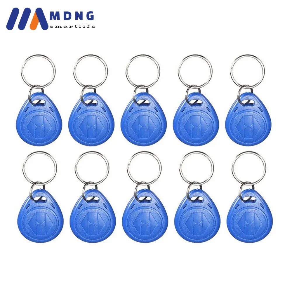 Apartment Video Intercom RFID Cards 125Khz EM ID RFID Card TK4100 Chip Keychain Tag Ring Card for Access Control Systems