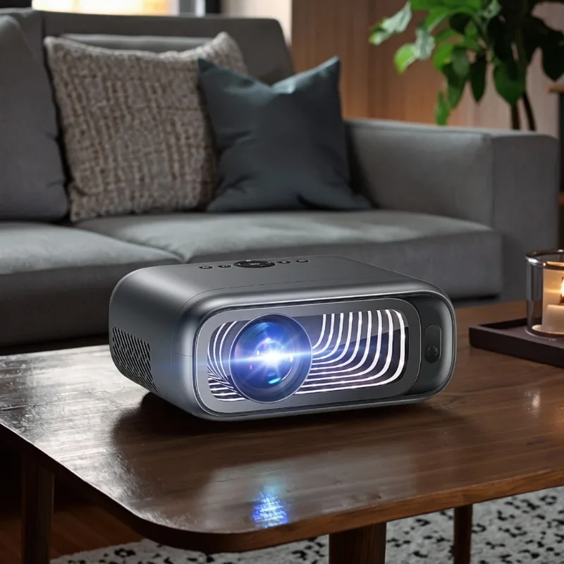 

New Arrival Smart Projector with Portable Home Theater Function Custom Wallpaper & up to 300'' Screen Size for Use