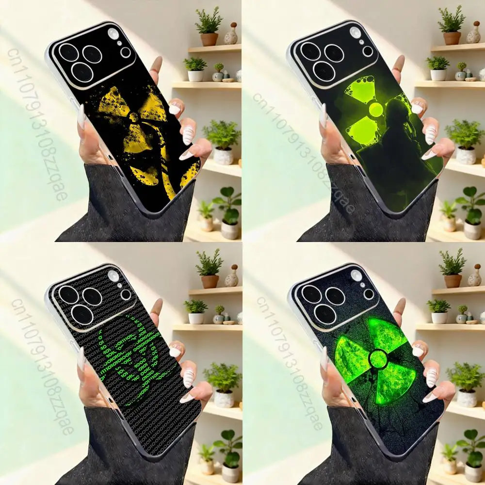 

Nuclear Radiation Danger Sign Phone Case For iPhone 17,16,15,14,13,12,11,Pro,Max,Plus,Mini,SE4,E For Magsafe Wireless