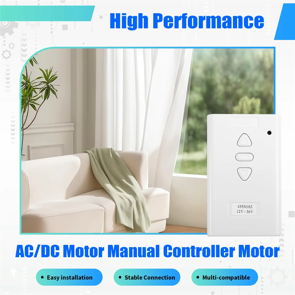 AC/DC 12V 24V 36V Controlador manual del motor Control remoto del motor Switch_BSH