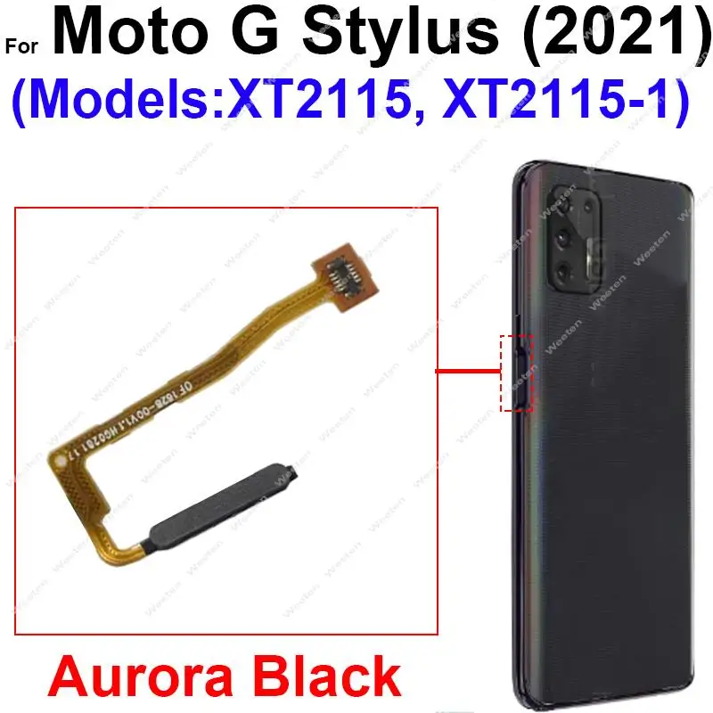 Home Button FingerPrint Sensor Flex Cable For Motorola Moto G Power G Stylus 5G 2021 2022 G Pro Touch ID Fingerprint Flex Cable