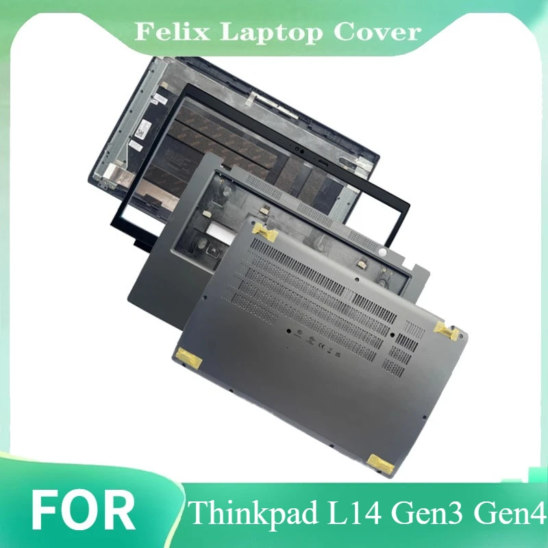 New Cover Laptop LCD Rear Back Top Cover For Thinkpad L14 Gen3 Gen4 Front Bezel Palmrest Upper Lower Bottom Case Black