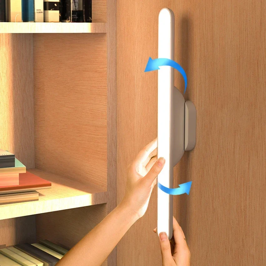 Stick-on ovunque luce armadio USB LED Wireless sotto le luci dell'armadio sensore tattile luce notturna, dimmerabile, cambio colore 3