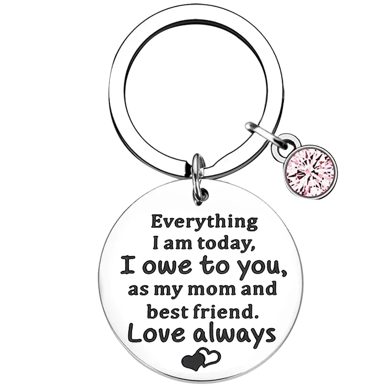 Mothers Day Gifts Keychain Appreciation Mama Key Rings Mother Gift Christmas Valentines Day Birthday Gifts Best Mom Ever