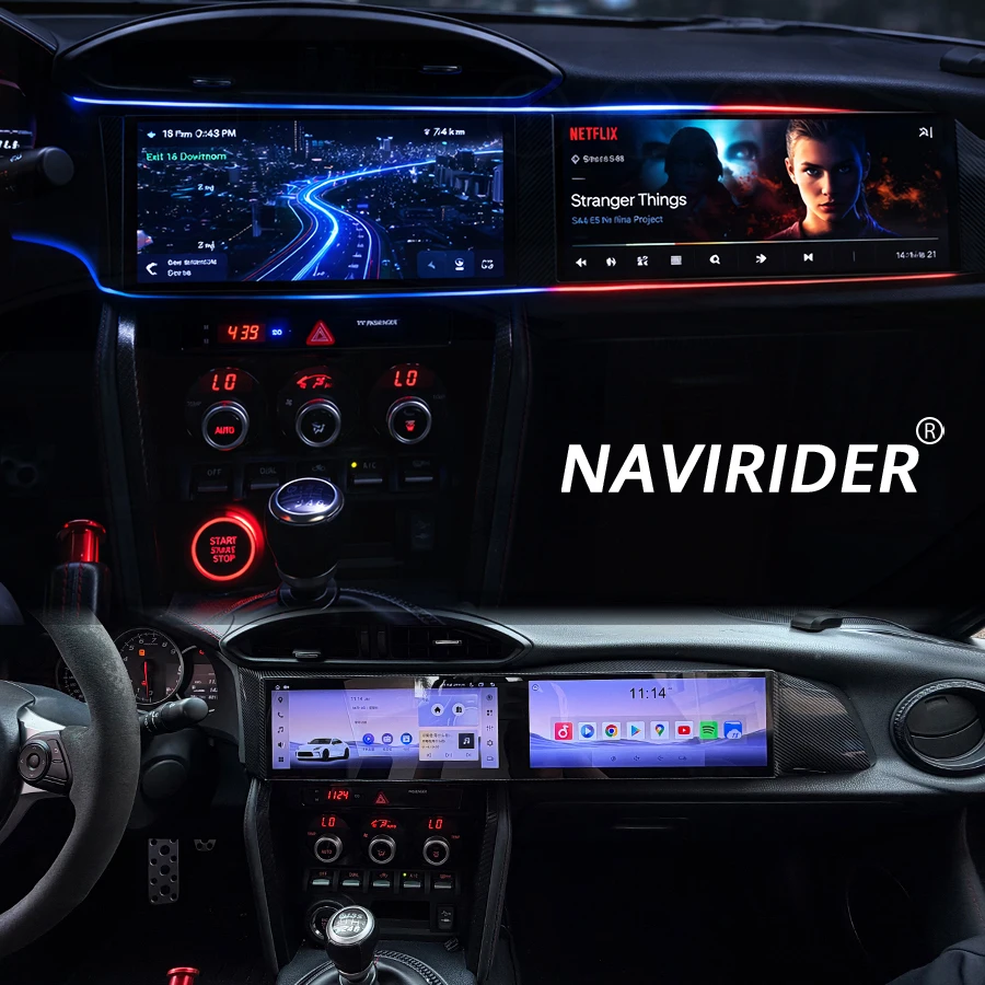 For Toyota 86 Car Radio 10.25inch Dual Screen Android Auto Multimedia Video Player GPS Navigation Carplay 4G Wifi Head Unit BT
