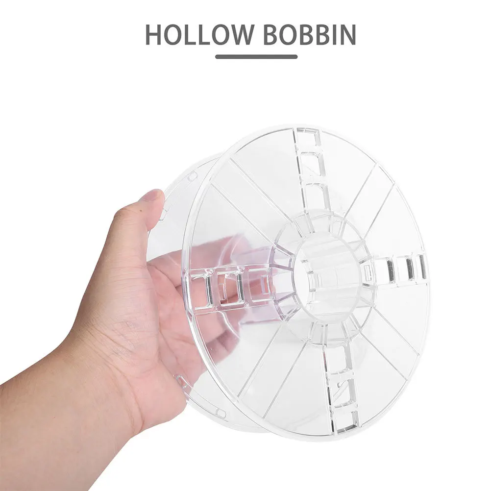 

2Pcs Plastic Hollow Bobbins 3D Printer Spools 1kg Replacement Reel Durable Simple Design Accessories 3D Printer Spool