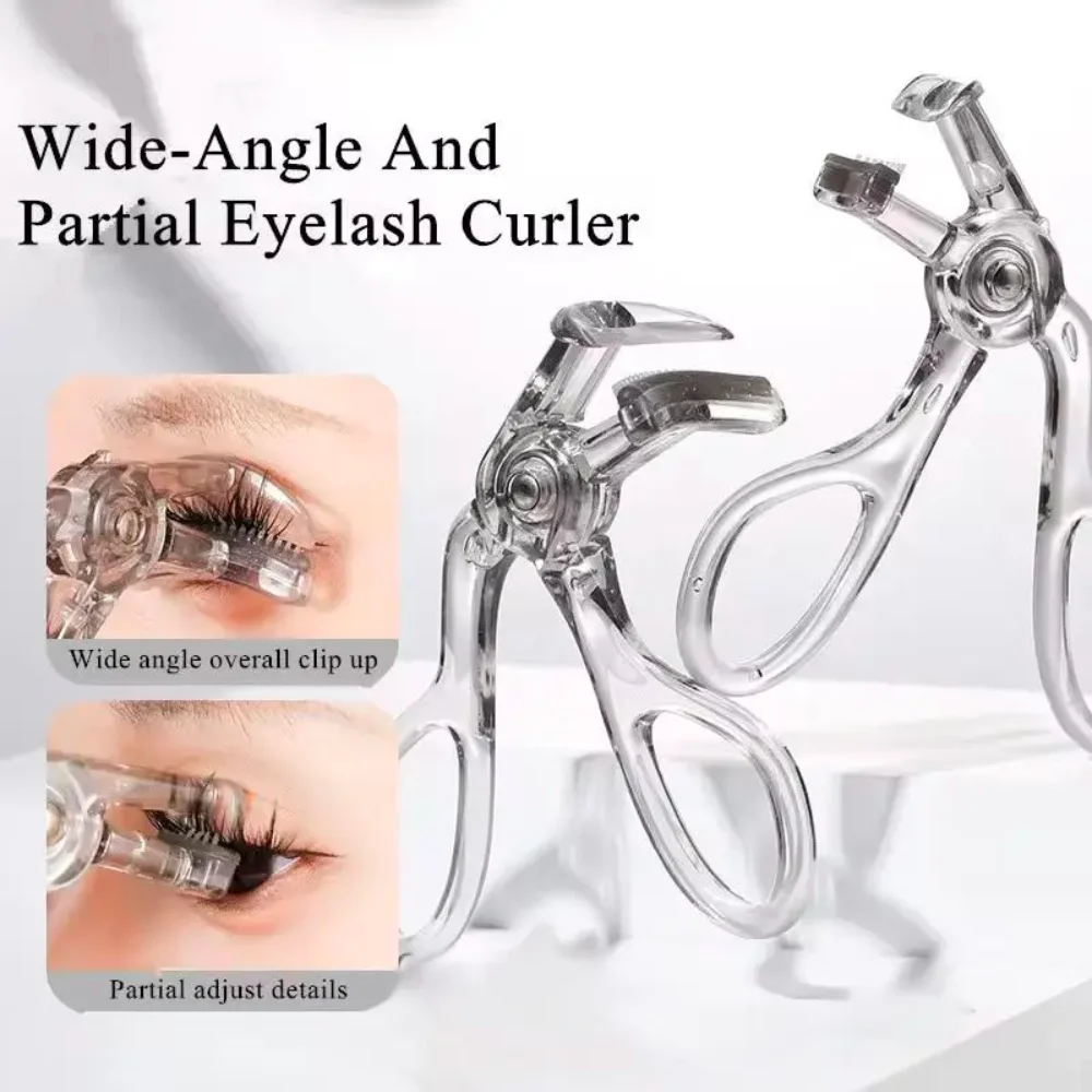 Dual-Type Eyelash Curler with Comb – Wide & Partial Clip Options, Waterproof, Long-Lasting, Natural Curl, Uni Certified