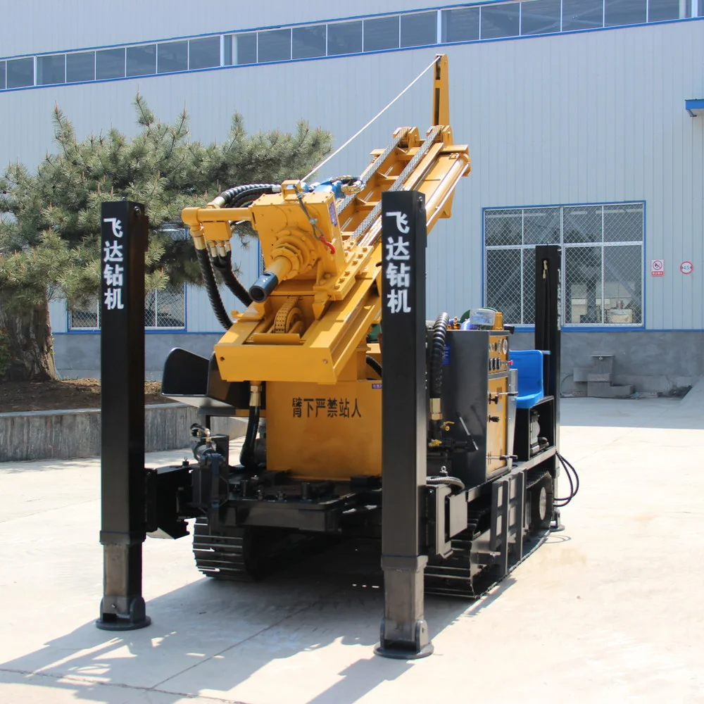 Yugong Drilling Rig FY300 Deep Water Well Soil Sampling Crawler Hydraulic Pneumatic Down-the-hole Drilling Rig Power Strong