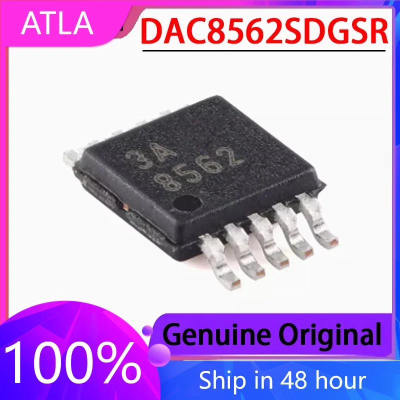 

2PCS NEW Original DAC8562SDGSR Screen Printed 8562 VSSOP-10 16 Bit Analog-to-digital Converter Chip Brand New in Stock
