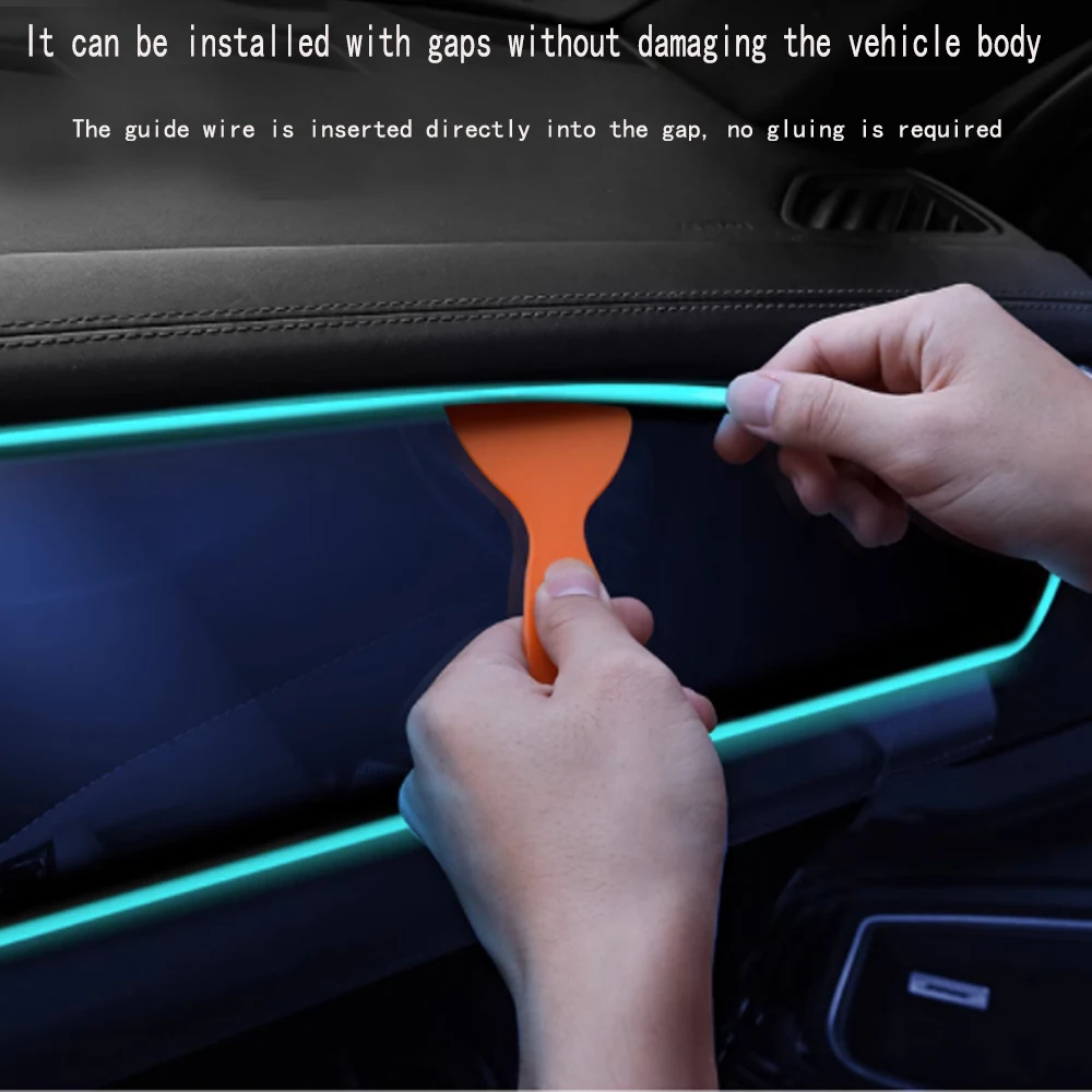 

5V DIY LED Strip Car Interior Atmosphere Lighting Flexible Light Line Tube With USB Auto Decoration Ambient Lamp 1M/2M/3M/5M
