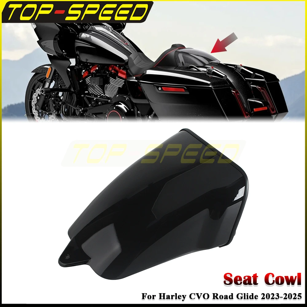 

Motorcycle Rear Passenger Seat Cowl Camel Hump Cover ABS For Harley Touring CVO Road Street Glide FLTRXSE 2023-Up FLTRXSTSE 2024