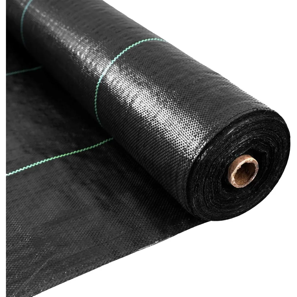 

New Upgraded Weed Barrier Fabric 3.2oz Heavy Duty - 4ft x 300ft Landscape Fabric | Easy Install