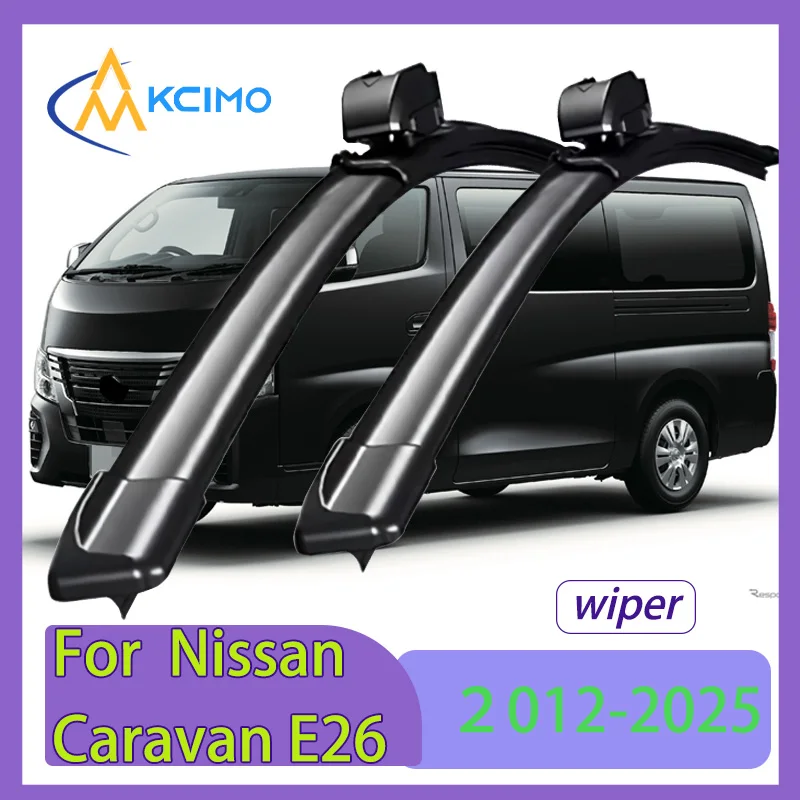 

Quiet Beam Wiper Blades Model Y 2pcs Windscreen Window Car Accessories For Nissan Caravan E26 2012-2025 Nissan NV350 Urvan