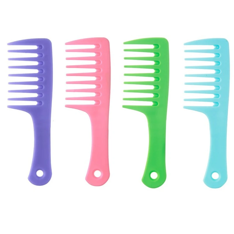 

Miini Wide Teeth Smooth Hair Comb Home Wet Long Curly Hairbrush Pro Salon Detangling Styling Tools Coarse Wide Spikes