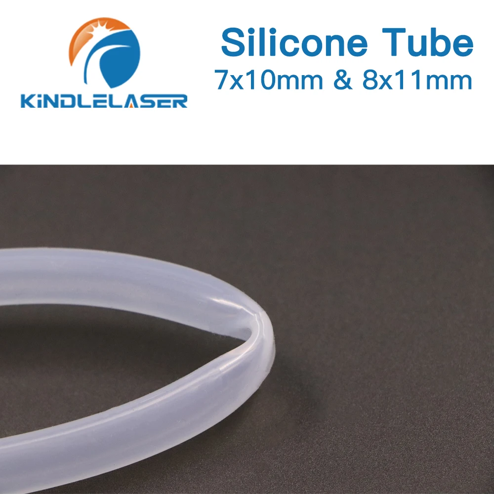 Tubo flessibile in Silicone 7x10mm 8x11mm tubo flessibile per sensore acqua e pompa acqua e refrigeratore d'acqua per macchina da taglio Laser CO2
