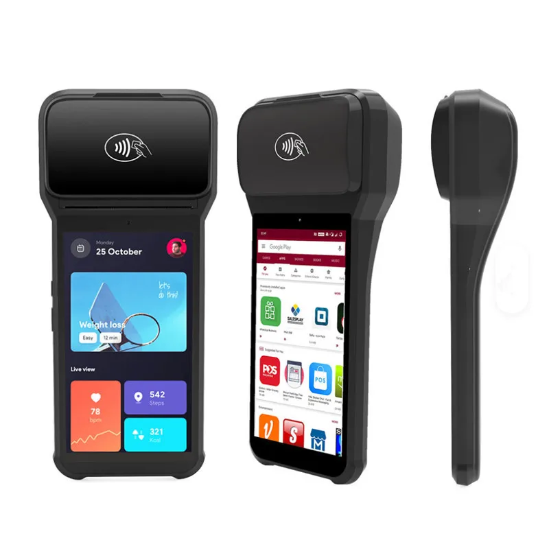 

Android 14 Portable POS Terminal Sales Point Mobile Payment Cash Register with 6.26-inch Screen NFC Scanner 80mm Thermal Printer