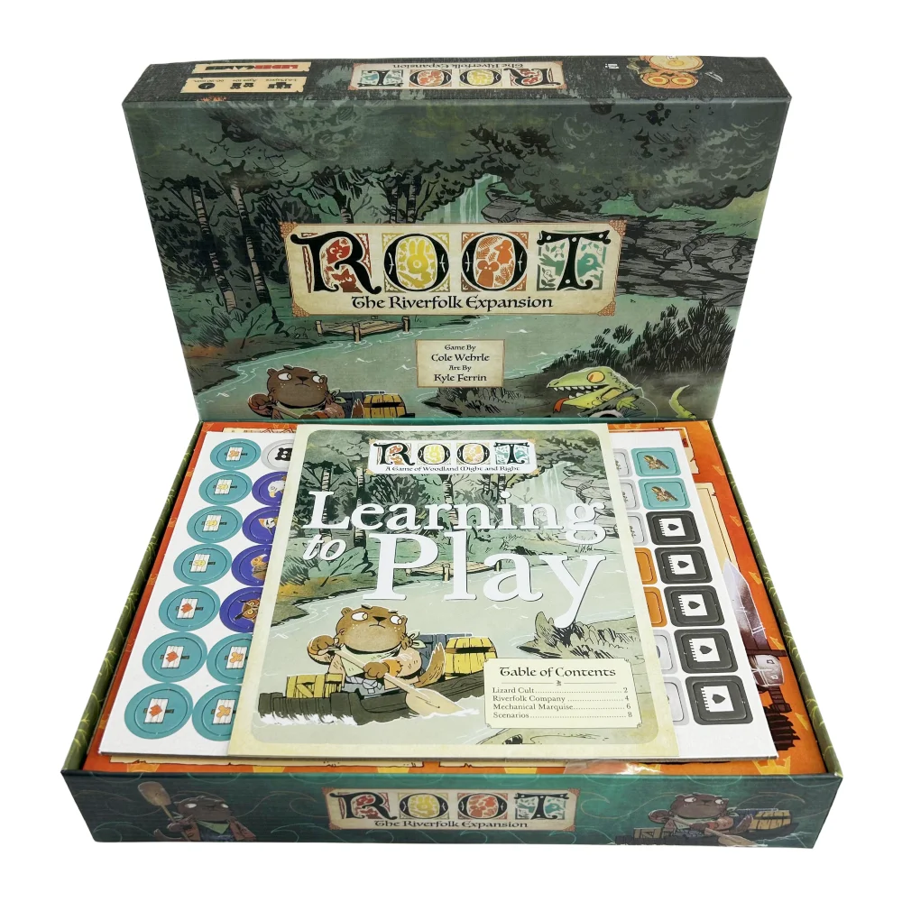 Leder Games Root Card Games The Riverfolk Underworld Woodland Night Expansion Board Deck Intellectual Party Games