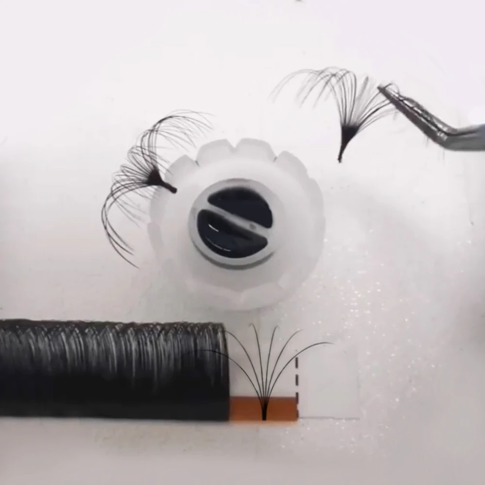 Abonnie Easy Fans Volume Lashes Extensions Auto Fans Eyelashes False Flowering Auto Fan Eyelashes Blooming Volume Cilios