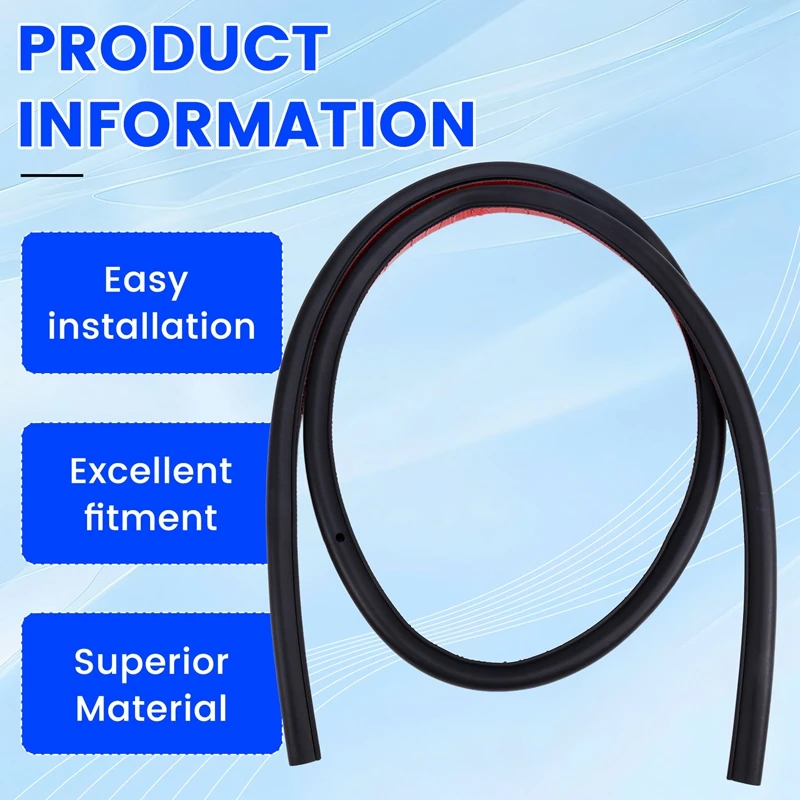 Car Front Door Seal Rubber Strip For Tesla Model 3 2017-2022 Door Sealing Waterproof Strips