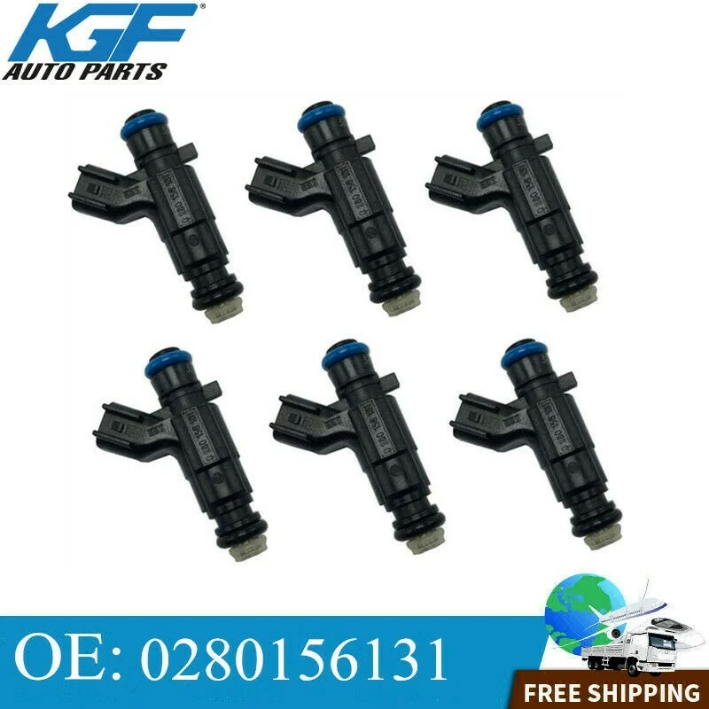 

6 шт. Топливные форсунки для замены 04-08 Cadillac Buick 3.6L V6 0280156131 12571159