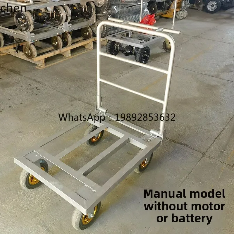 

H9-special electric cart for pulling sand and cement, moving truck to pull goods, climbing small push folding tile vehicle