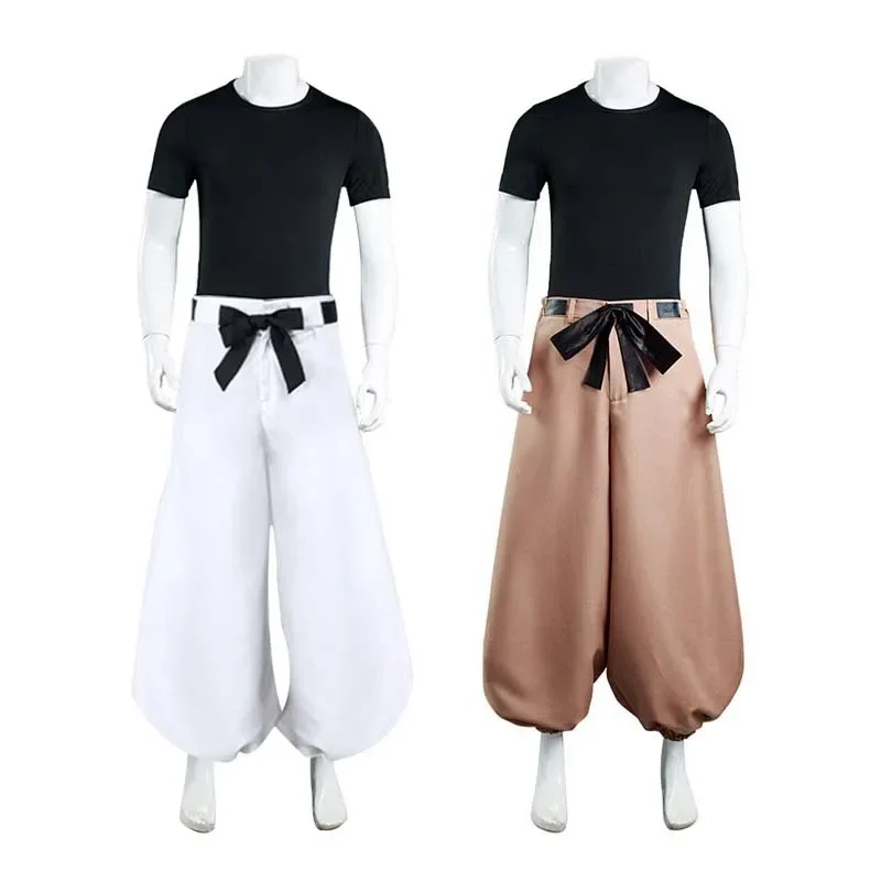 Cosplay Anime Jujutsu Kaisen Toji Fushiguro Costume Sets Fushiguro Toji Uniform Top Pants Suit Halloween Dress Up Party for Men